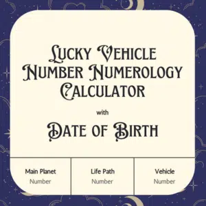 Lucky Vehicle Number by Date of Birth